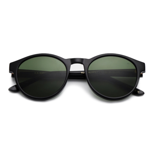 Marvin / Black & Graphite Green Lens