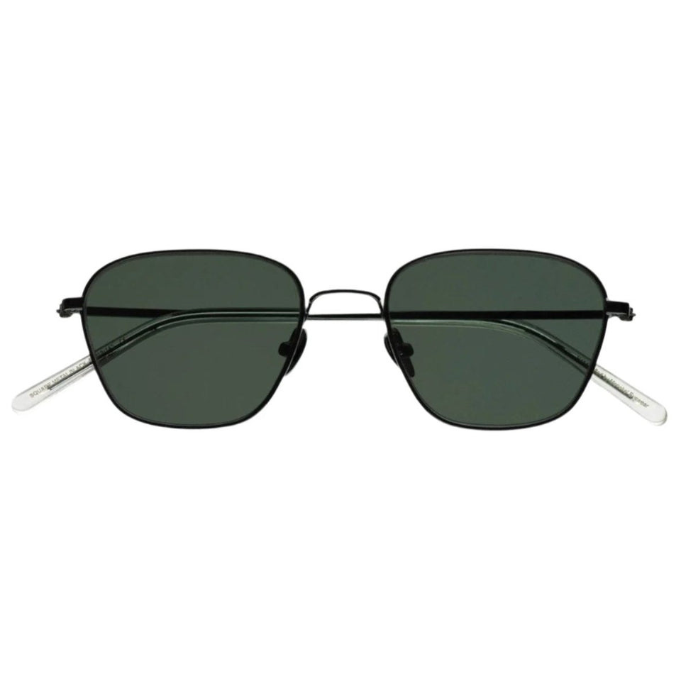 Otis / Black Acetate & Graphite Green Lens