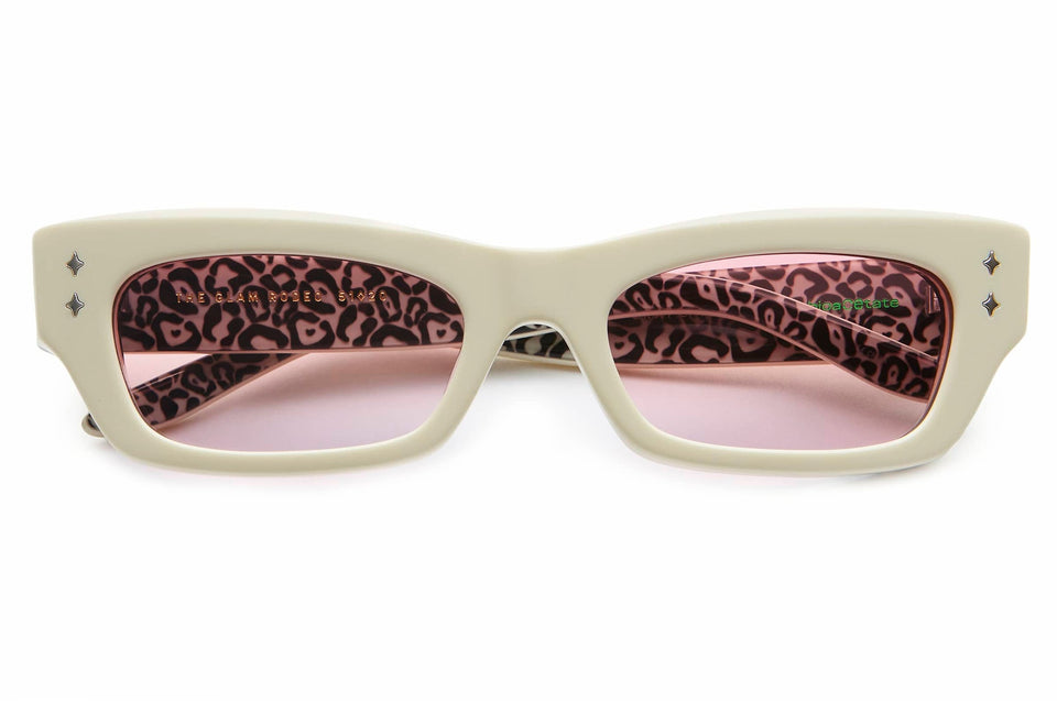 The Glam Rodeo / Cream Leopard Bio & Vintage Pink Lens