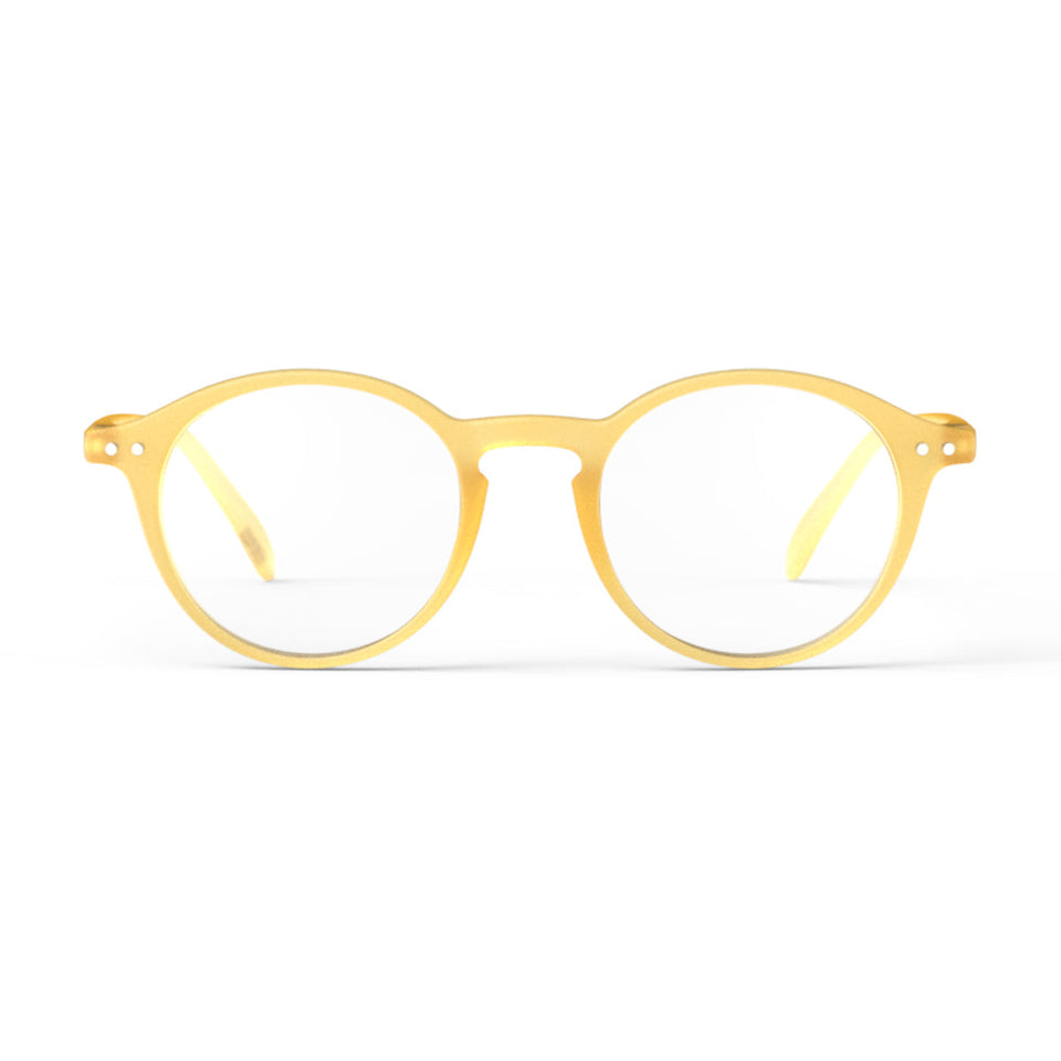 Blue Light Blocker Glasses / Style H / Yellow Chrome