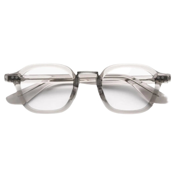 Iris Optical / Warm Grey Acetate & Clear Lens