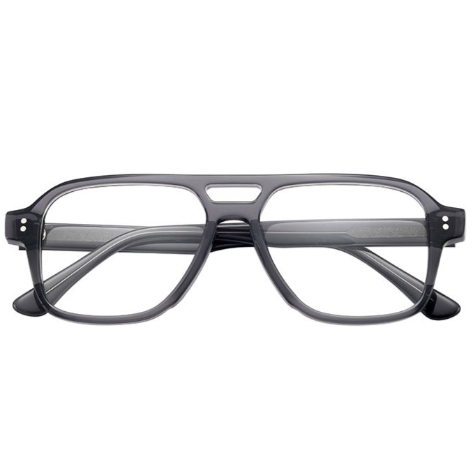 Mette Optical / Crystal Grey Acetate & Prescription Lens