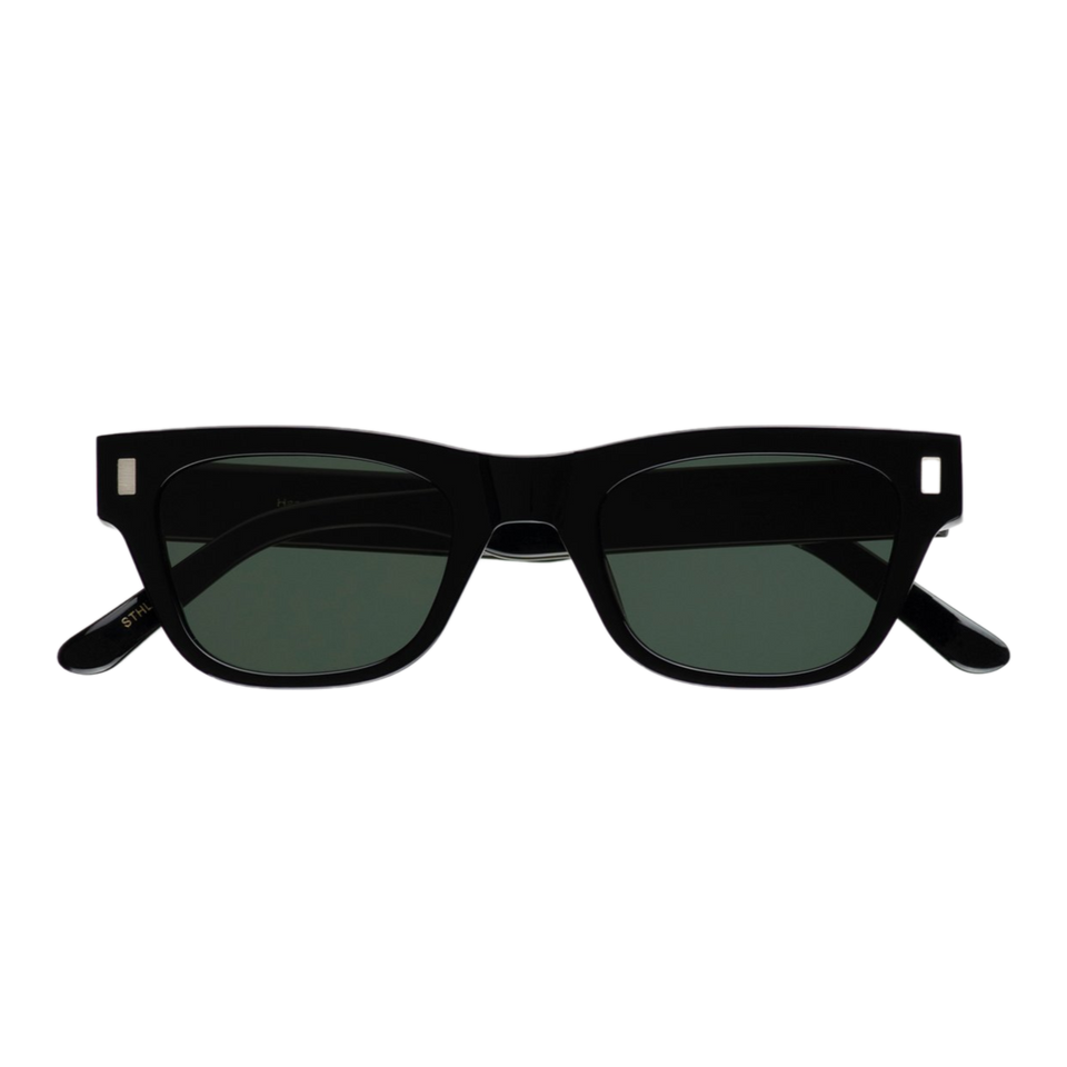 Aki / Black Acetate & Graphite Green Lens